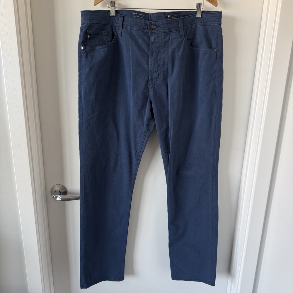 AG Adriano Goldschmied The Everett Jeans Mens 38x32 Blue Slim Straight Stretch